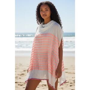 lemlem 'Lilly' Hooded Poncho Cover Up One Size $295